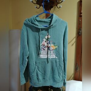 Jake Miller NIKES Sweatshirt Light Green Graphic Size Small